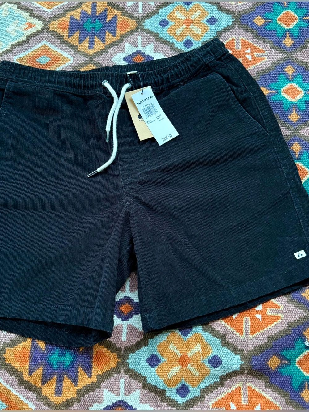 Quick Silver TaxerCord Shorts Men’s Size Medium Textured Original Fit Vintage